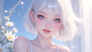 白色小雏菊
