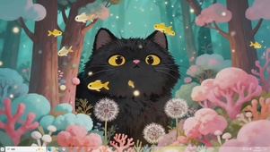 林中的猫咪