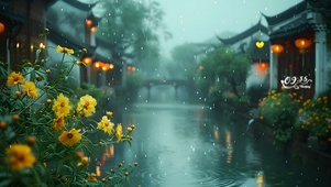 雨中小黄花