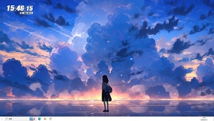 落日霞光