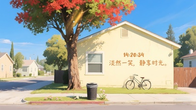 淡然一笑，静享时光