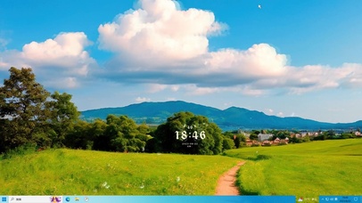 蓝天白云主题壁纸