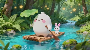 和团子一起漂流啦