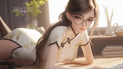 温柔娴静，妩媚动人