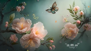 蝴蝶花丛