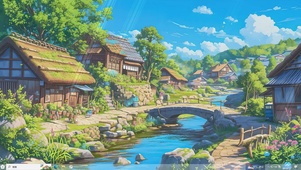 小镇-桌面主题
