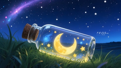 玻璃瓶里的月亮