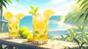 夏日柠檬果汁