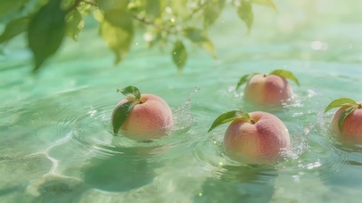水蜜桃沁凉