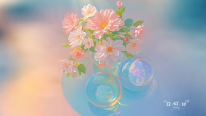 花漾壁纸晨曦花之微露