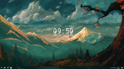 4K 唯美治愈油画森林插画风景