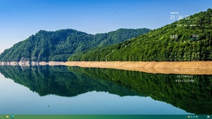 湖面倒影