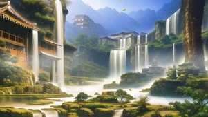 山中古风门派建筑