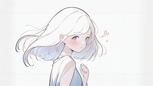 简笔少女