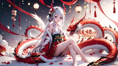 新年龙少女