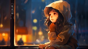 听雨的女孩