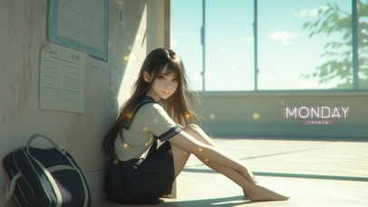 她的笑声轻盈如同银铃