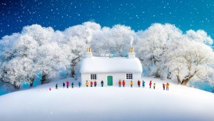 唯美雪景