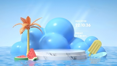 夏日清凉游泳池