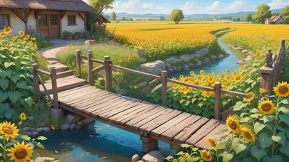 向日葵花田小屋