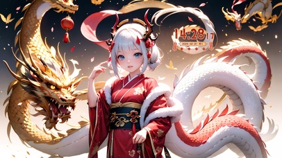 喜庆龙少女