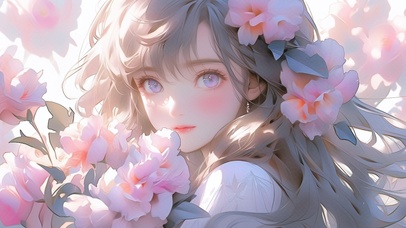 超美梦幻粉色女孩