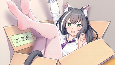 4k可爱猫耳女孩