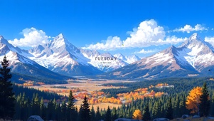唯美的雪山