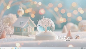 水晶玻璃球桌面主题