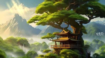 参天大树上的阁楼