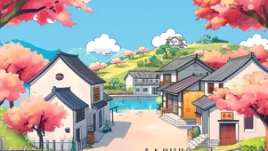 桃花山丘小屋