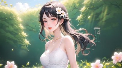 4k可爱甜美女孩