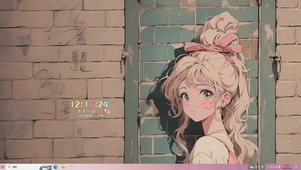 卷发可爱女神