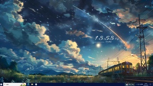 火车星空