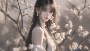 唯美清纯古风女孩