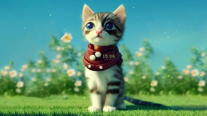 4K可爱呆萌大眼猫咪