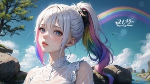 清纯彩虹女孩