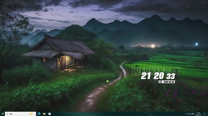 护眼森林桌面主题