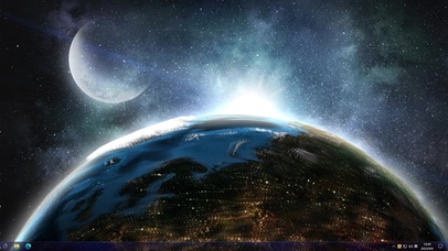 浩瀚银河旋转星球