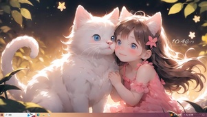 4k猫咪和女孩