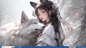 动漫主题 狼族少女