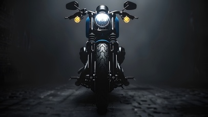 酷黑商务风-摩托车