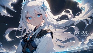 可爱飞雪少女