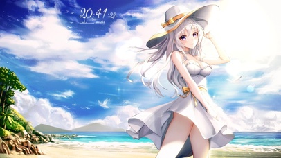 阳光沙滩白裙子