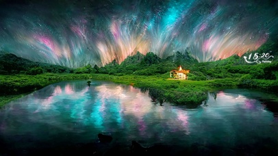 星空湖景