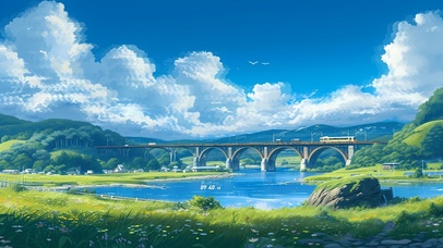 4K唯美清新自然乡村