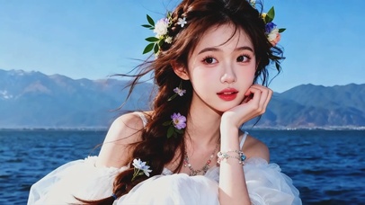 甜美可爱的美女