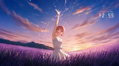 薰衣草樱花少女