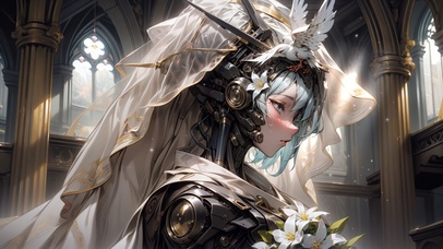 4K婚纱机械姬机甲少女