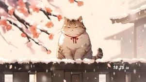 雪天大猫